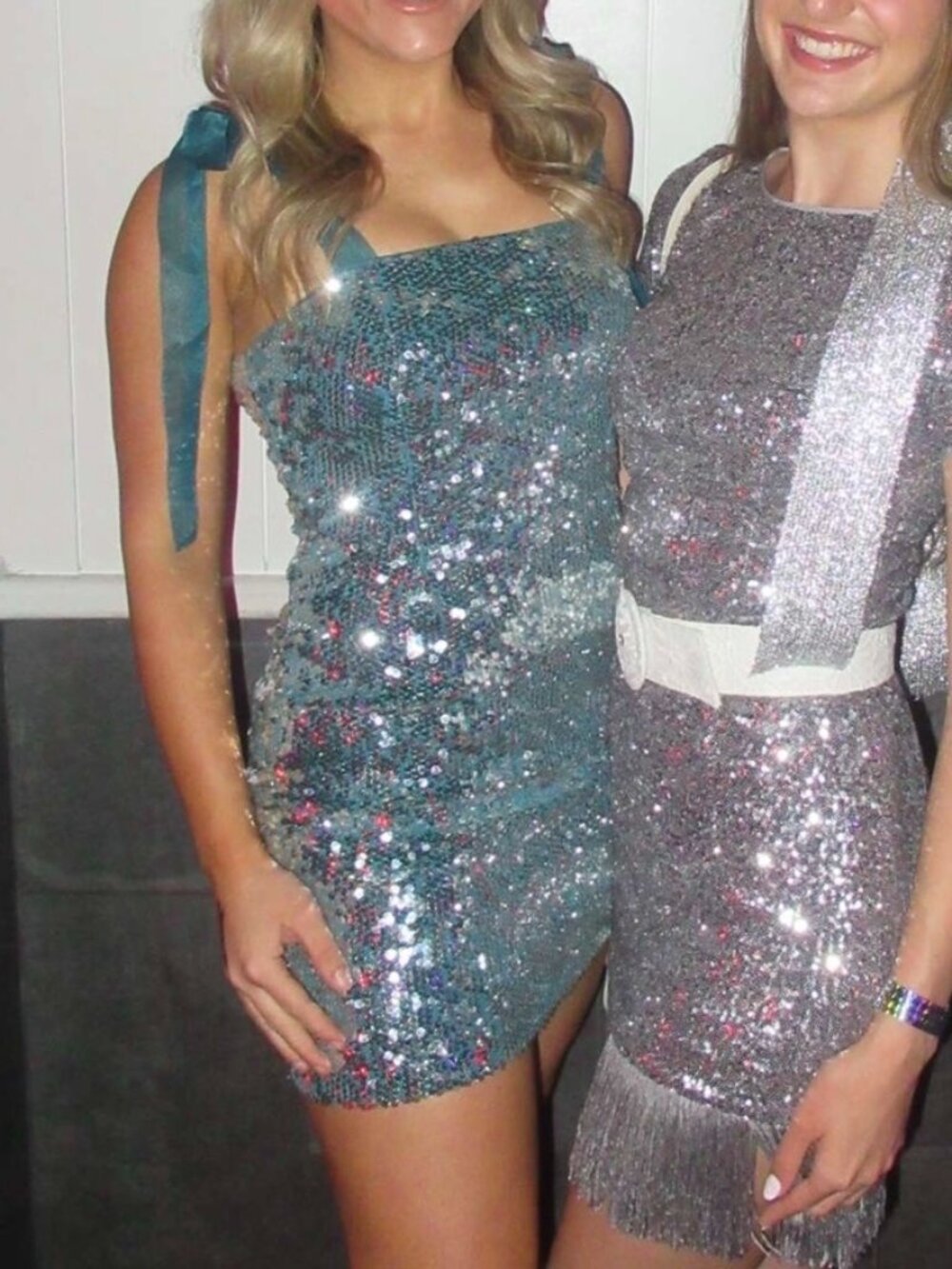 Lulus Small Sequin Teal Dress